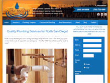 Tablet Screenshot of northcountyplumbing.com